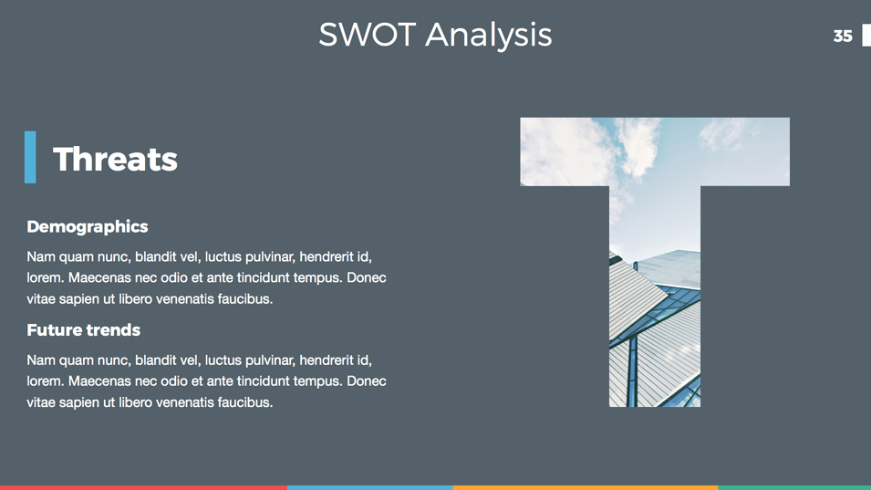 PPT制作SWOT竞品分析版式