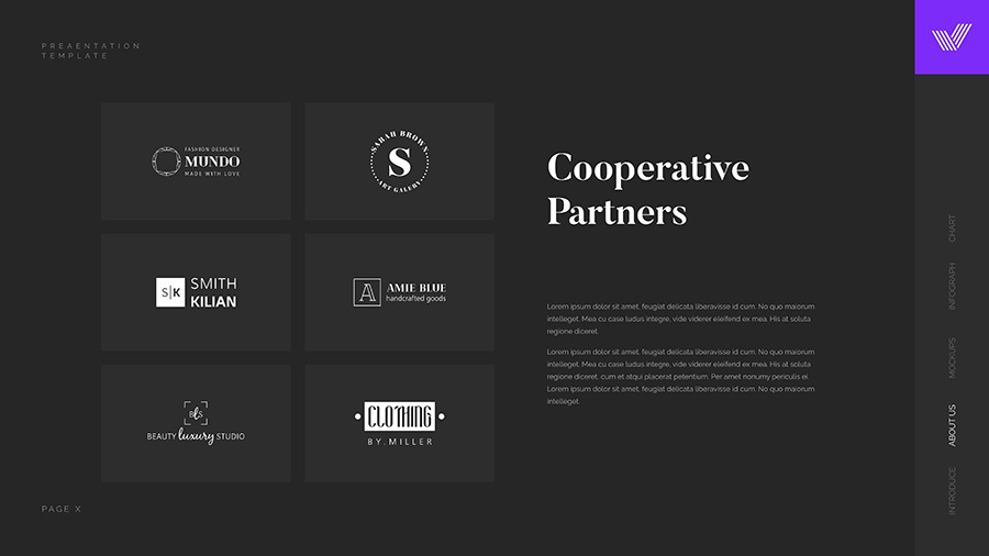 PPT制作合作伙伴客户案例logo排版