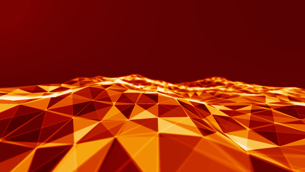 20张几何抽象概念3D高清红色背景图素材