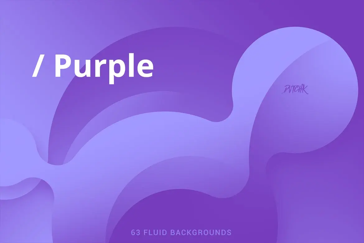 63张抽象紫色柔和流体圆圈背景图片(图2)