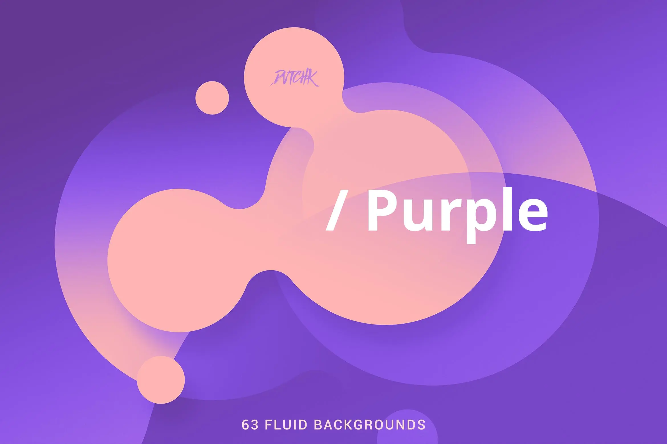 63张抽象紫色柔和流体圆圈背景图片(图3)