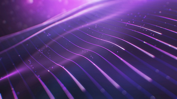 紫色科技感波浪PPT背景图片素材