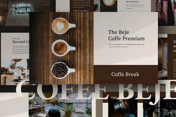 咖啡文化企业推广简介PPT设计模板