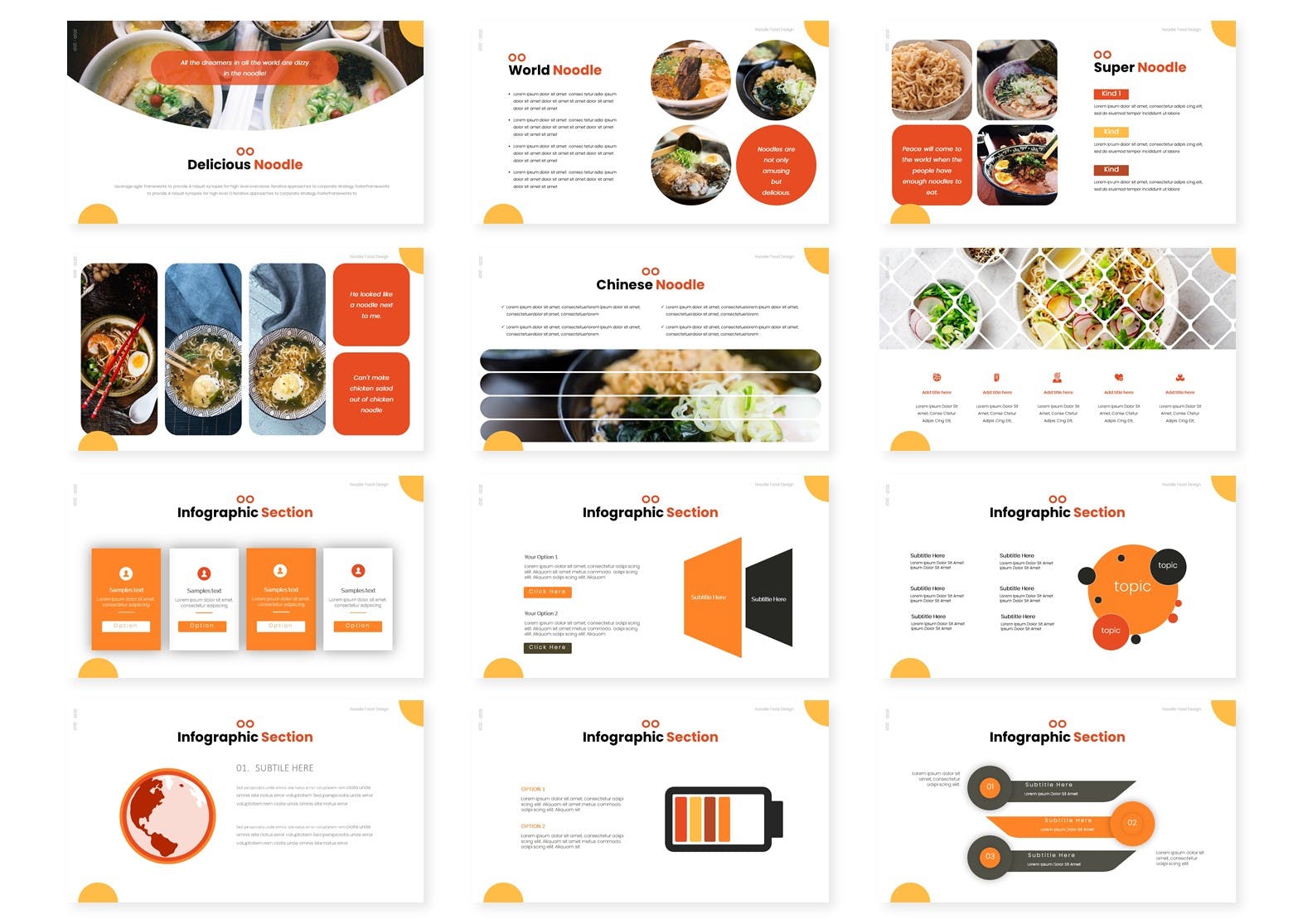 食品宣传多用途餐饮ppt模板(图3)