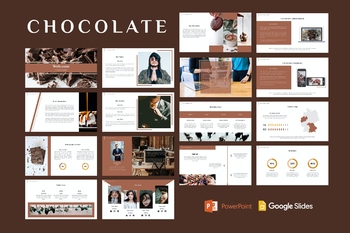 巧克力食品推广公司PPT模板免费下载
