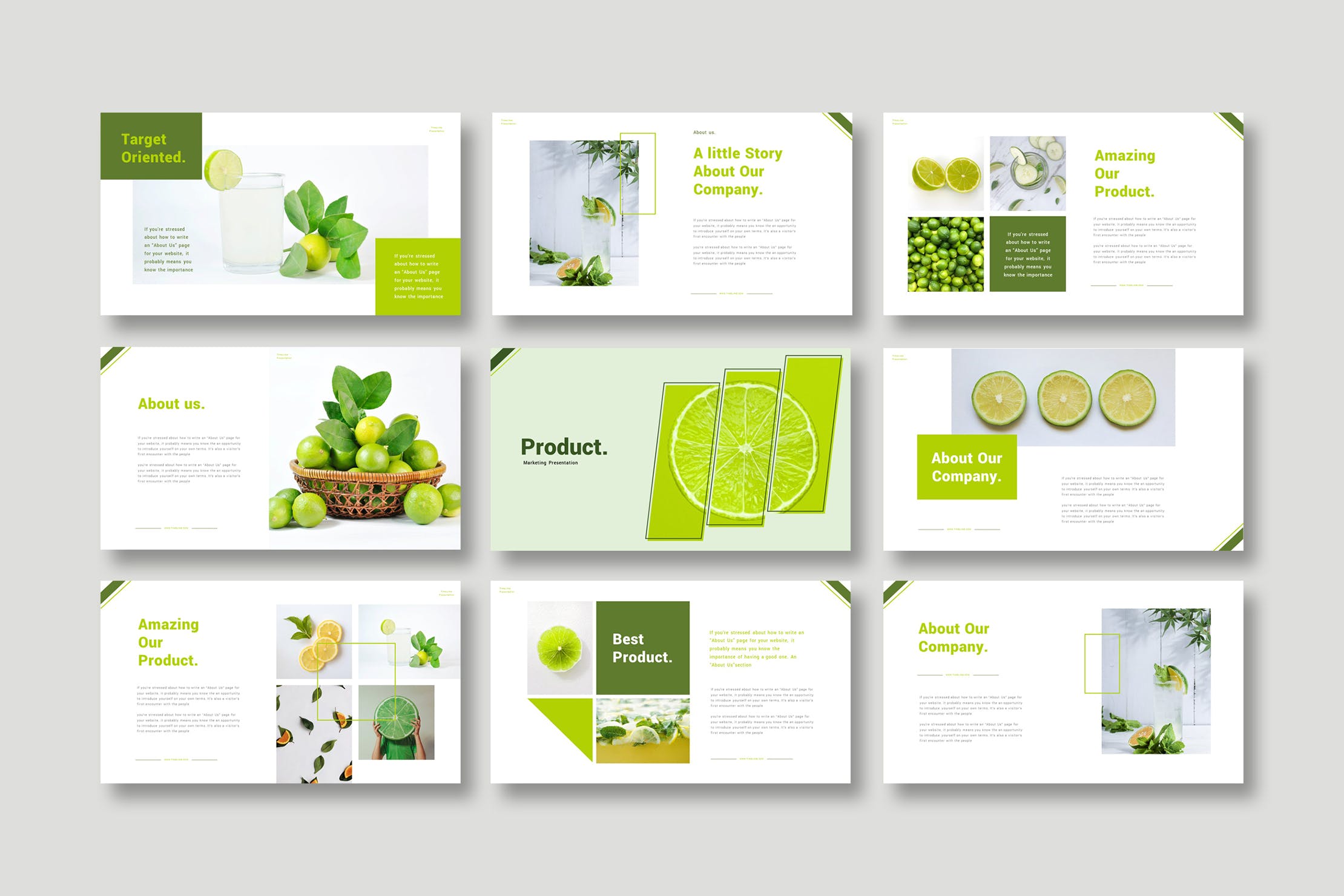 水果饮品制作步骤产品营销PPT幻灯片模板免费下载(图2)