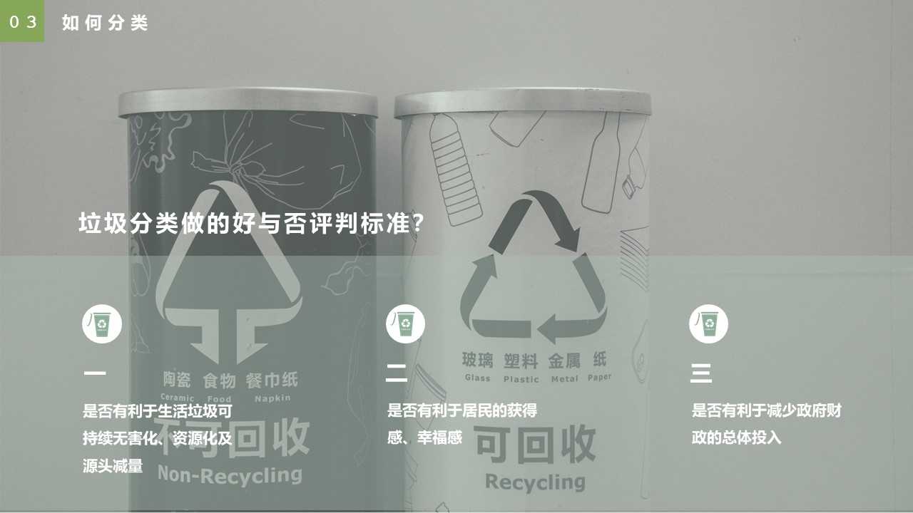 垃圾分类节能减排环保主题汇报总结PPT模板免费下载