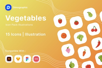 矢量SVG图标水果和蔬菜矢量图标素材免费下载