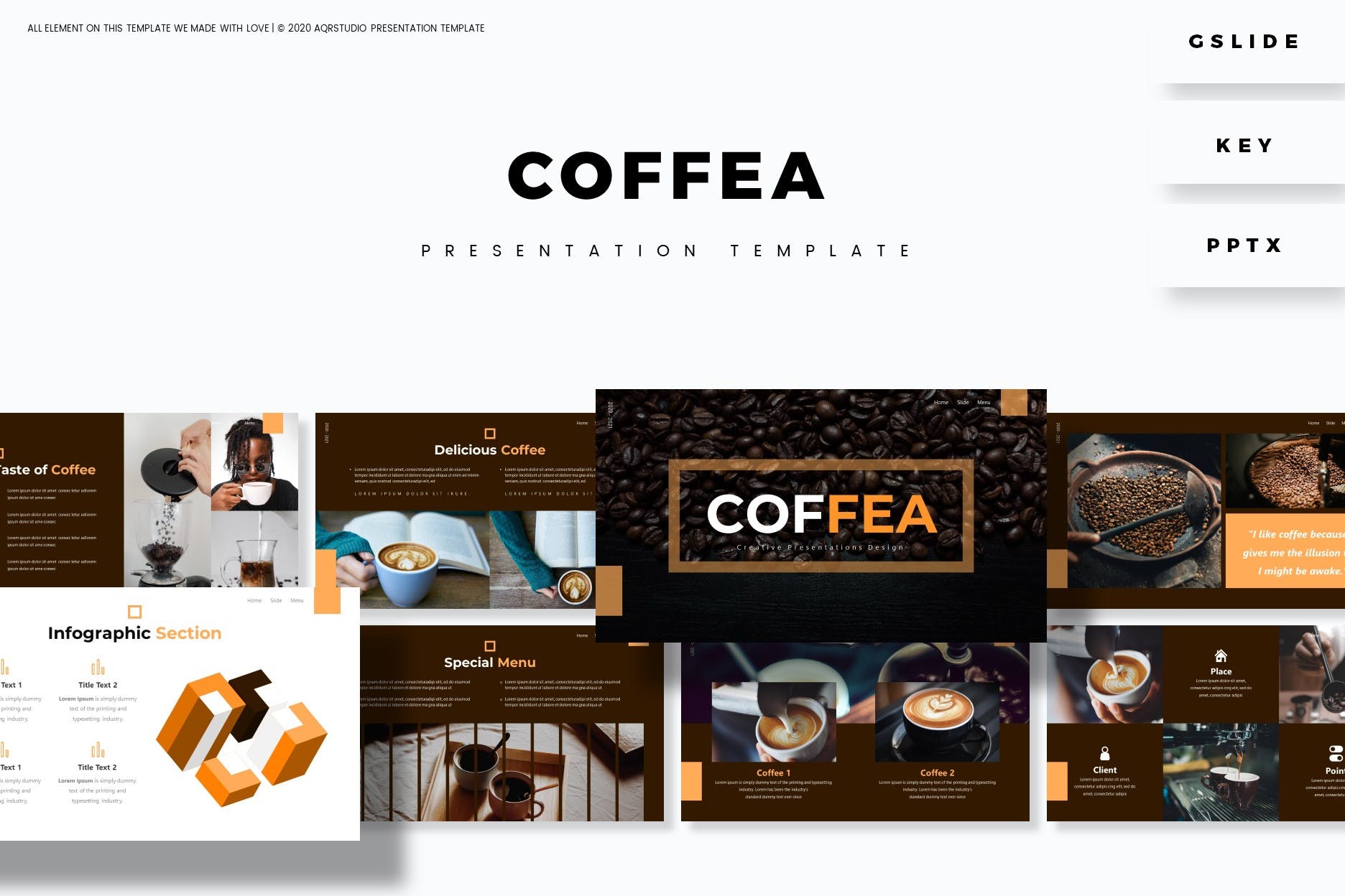 咖啡品牌推广介绍商业PPT模板免费下载