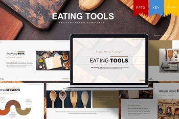 餐饮工具展示推广商业PPT模板免费下载