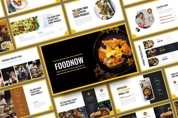美食食品展示推广商业多用途PPT幻灯片模板免费下载