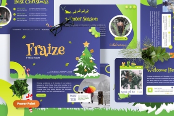 冬季圣诞主题活动营销推广PPT模板免费下载