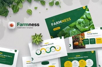 绿色农产品宣传推广农业PPT模板免费下载