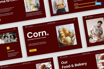 创意美食食品营销策略教程PPT模板免费下载
