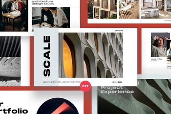 建筑学建筑设计商业PPT模板免费下载