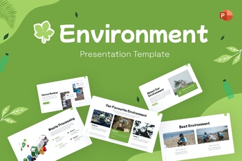 生态环境设计环保商业PPT幻灯片模板免费下载