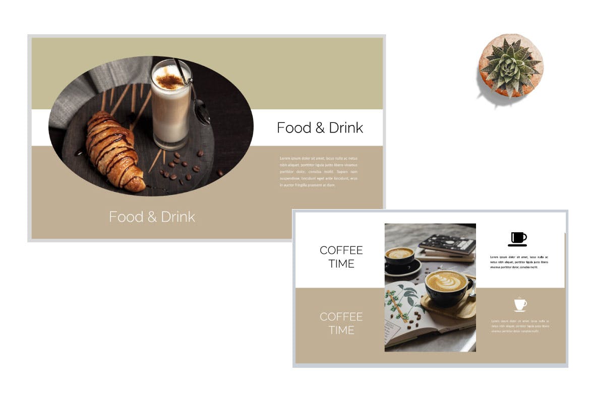 咖啡店创意介绍推广商业PPT模板免费下载(图6)