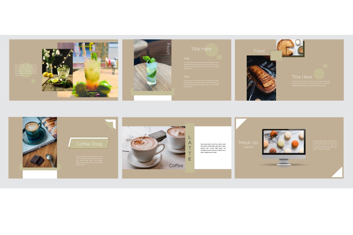 咖啡店创意介绍推广商业PPT模板免费下载(图10)