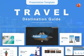 旅行目的地指南商业PPT幻灯片模板免费下载