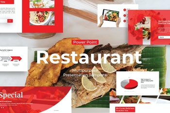 餐馆餐厅推广PPT幻灯片模板免费下载