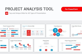 財務管理項目分析工具PPT商業設計模板免費下載
