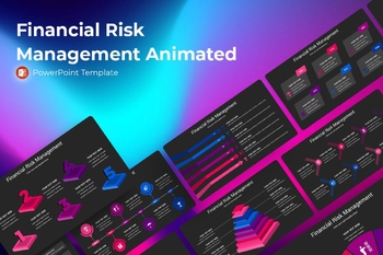 金融风险管理动画营销PPT幻灯片模板免费下载