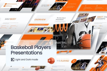 篮球运动员宣传册PPT演示模板免费下载