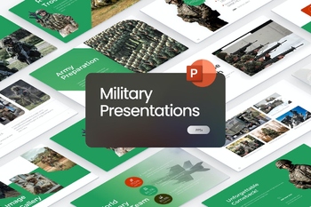 军事历史回顾与思考PPT创意模板
