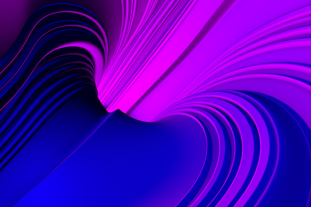 20张抽象科技感波浪状流动线条蓝色背景图素材(图7)