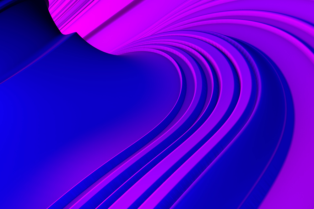 20张抽象科技感波浪状流动线条蓝色背景图素材(图8)