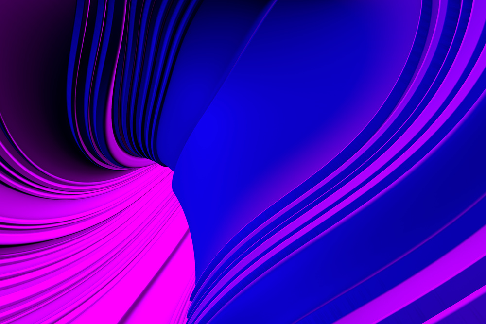 20张抽象科技感波浪状流动线条蓝色背景图素材(图9)
